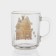 New Year's glass tea gingerbread mug, 200 ml