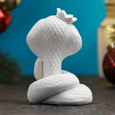 Figure for coloring "Snake with the crown" 8x5cm-2