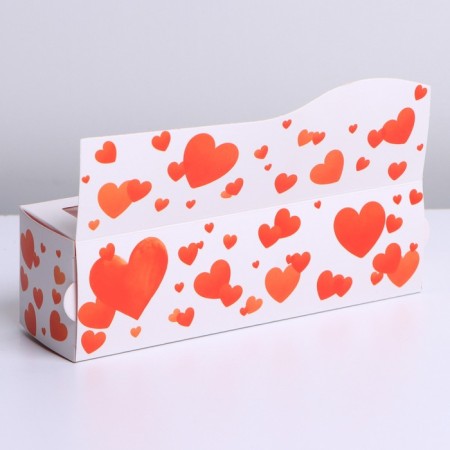 Box for Makarun confectionery, packaging, "Love You", 18 x 5.5 x 5.5 cm-2