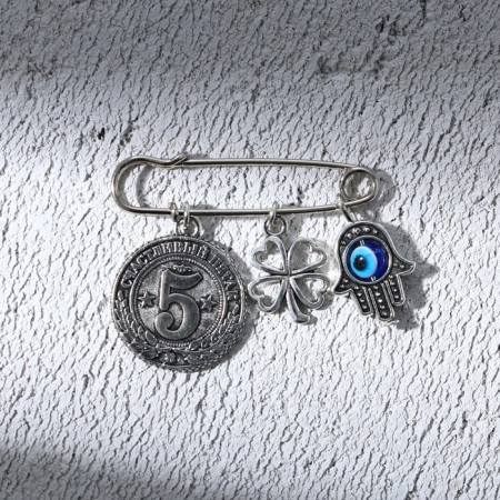 Brooch - Pin "Happy Pin", length 3.5 cm-2