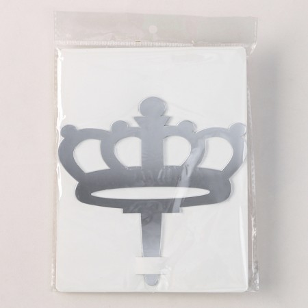 Topper “Crown” topper, a set of candles 10 pcs., Mix color-12