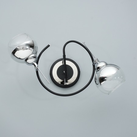Redo chandelier 2he27 40W Black-chromium 45x30x28 cm-9