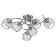 Chandelier 73172/6 E27 40W chrome 60x60x26 cm Bayerlux