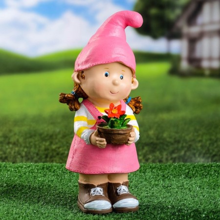 Garden figure "Girl with flowers" 33x15x14cm