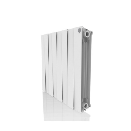 Bimetallic radiator Royal Thermo Pianoforte New/Bianco Traffico, 500 x 100 mm, 8 sections