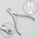 Manicure nippers, 9.5 cm, blade length - 7 mm, on blist, silver color