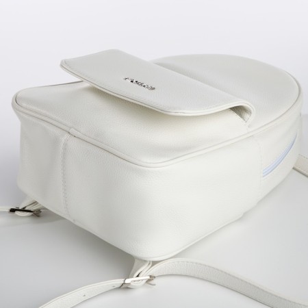 Women's backpack city, Textura, white color-5