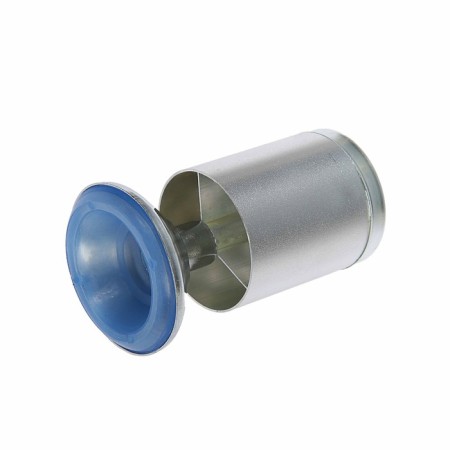 The support is furniture, adjustable, aluminum, d = 50 mm, h = 100 mm, matte chromium color-1