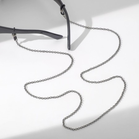Chain for glasses "Aesthetics" No. 70, Black color, 70 cm-3