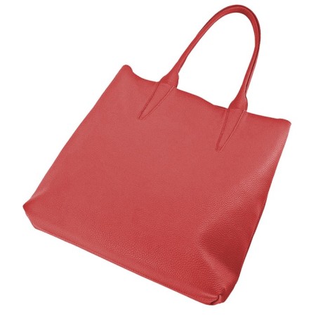 Bag women, genuine leather, red 31x8x33 cm-1