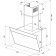 Exposure Krona Kristen 600 Black/Inox S, inclined, 1000 m3/h, 3 speeds, 60 cm