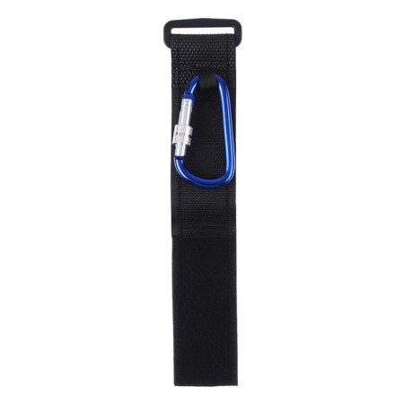 Carbine for bags for a stroller, on Velcro, black/blue color-3