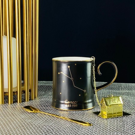 Lenardi mug "Signs of the zodiac. Cancer ", with a spoon and filter, 360 ml