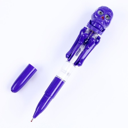Funny pen "skeleton", boxer, eyes glow, mix colors-1