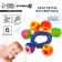 Little ratio - bracelet "On the handle No. 4", 6 bells, color mix