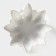 Porcelain salad Magistro "Blanche. Flower ", d = 24 cm, white color