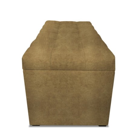 Puff with a lid and weighting, 800 × 400 × 420 mm, Dakota velor, Ochre color-4