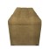 Puff with a lid and weighting, 800 × 400 × 420 mm, Dakota velor, Ochre color