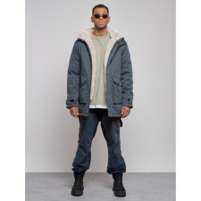 Winter male park, size 54, dark gray color