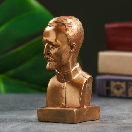 Бюст Дзержинский, бронза, 10см-1