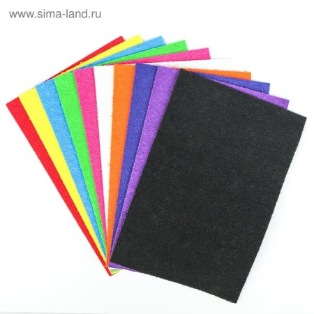 Set "Foam Grass" A4, 10 sheets, 10 colors, thickness 2 mm-1