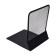 Holder (limiter) Book stand, metal, black 16.8x15.1 cm
