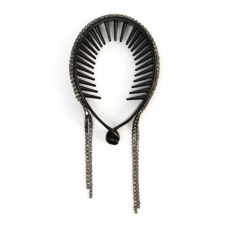 Hair clamp with rhinestones "Present for You", 12.5 x 7 x 1.5 cm-3