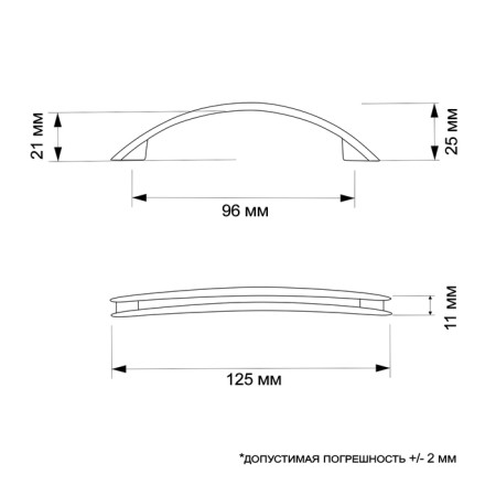 Tundra handle RSC001, m/o 96 mm, bronze color-4
