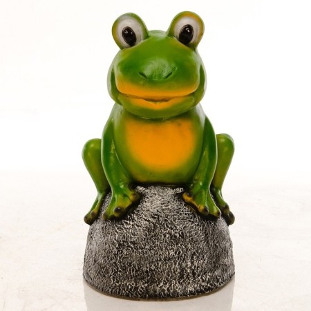 Garden figure "Frog on the stone" 36x31x57cm-1