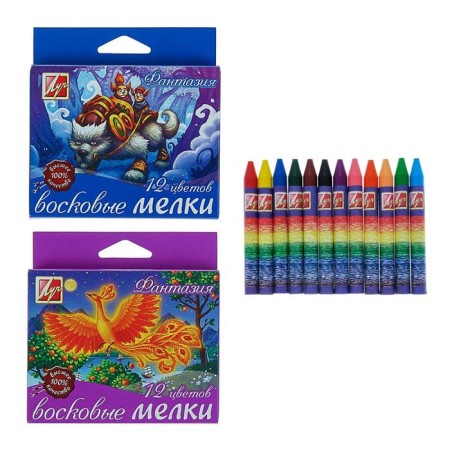 Loads wax 12 colors "Fantasy", Round, mix