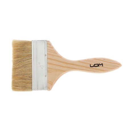 Brush flat scrap, natural bristles, wooden handle, 4 ", 100 mm-3