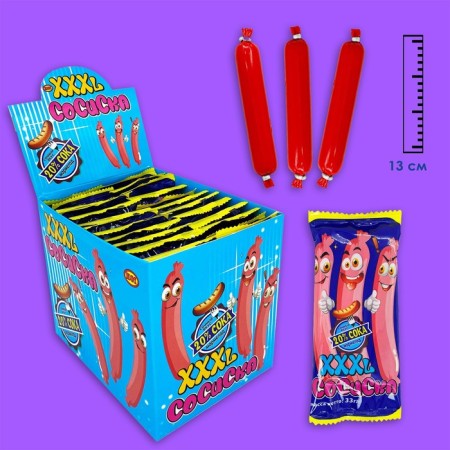 Chewing marmalade "XXXL Sosisk", 33 g