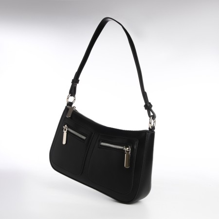 Female bag Textura, small size, black color-3