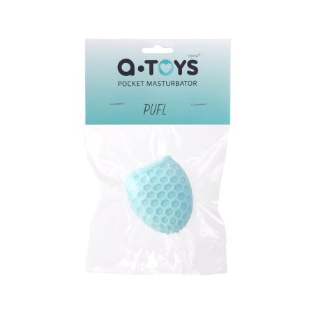 Masturbator A-Toys Pufl, turquoise, three, 6 cm d 2.7 cm-11