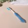 Toothbrush, folding, 18.3 cm, blue/white color