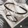 Set 2 subjects: chocker, bracelet "Sophistication" circles, black-silver color, 30 cm