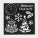 Stencil for creativity "Christmas tree", 15 x 15 cm, plastic