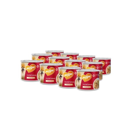 Wet food "Mnyams" "Fitness" for dogs, veal paste, 200 g-3