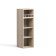 Cabinet-alarm cabinet with a shelf Angelica 300x300x920 oak milk/ash