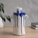 VAZA Ceramics Table "Picasso" (manual painting) explosion jug, 24.5x13 cm, blue-white