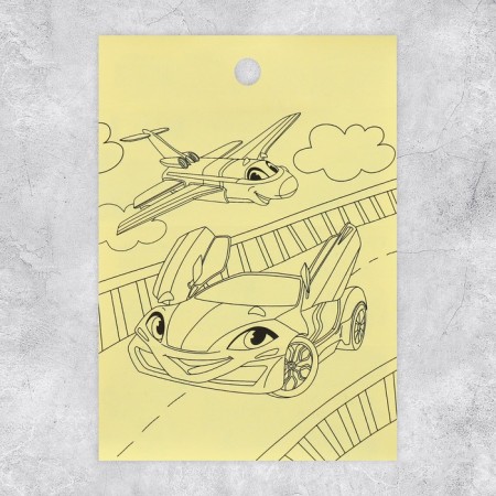 Paper stickers "Racing", with coloring on the back, 11 × 15.5 cm-2