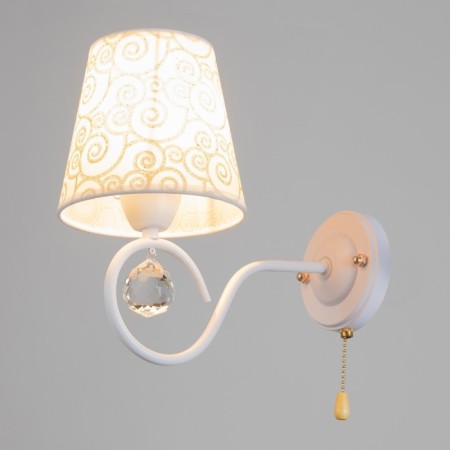 Bra "jam" 1x40W E14 white patinated 20x15x26 cm.-1