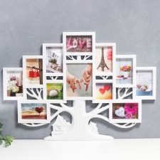 Photo frame plastic in 12 photos 10x10, 10x15, 15x20 cm 