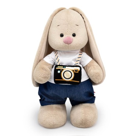 Soft toy "Bunny Mi", with a camera, 25 cm