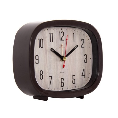 Clock - desktop an alarm clock, discrete move, 12.5 x 10.5 cm aa-1