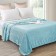 Plaid Vertical 200x220cm, Blue Wave, Velsoft 280g/M, Polyester 100%