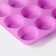 Baking uniform “Circle”, silicone, 29 × 22 × 3 cm, 12 cells, d = 6.5 cm, color mix
