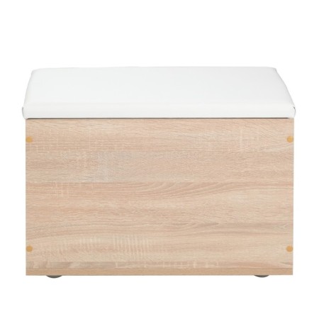 Gerda Pouf, 600x355x432, Dub Sonoma/Eco -leather white-3