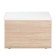 Gerda Pouf, 600x355x432, Dub Sonoma/Eco -leather white
