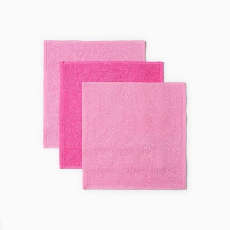Set of terry towels and I "Pink" 30x30 cm - 3 pcs, 100% HL, 340 g/m2-1